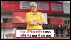 पोस्ट ऑफिस स्कीम: घर बैठे करोड़पति बनने का सुनहरा अवसर, सिर्फ ₹2,000/माह से करें शुरुआत!